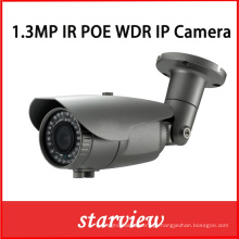1.3MP WDR IP IR impermeável Bullet CCTV Câmera de Segurança